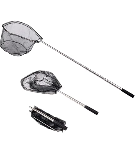 Frabill Bait Dealer Net – 12x10 Inch Hoop, 26 Inch Handle, Collapsible For Easy Storage