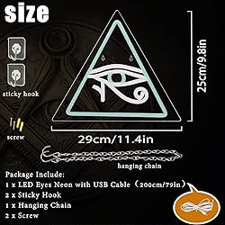 Eyes Neon Signs, LED The Eye of Horus Neon Light