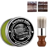 Furniture Salve & Brush, Polisher and Conditioner for Leather Couch Furniture, Leather and Wood Furniture Salve with Brush or Home, Sofa, Car Seats