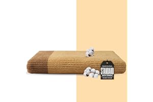 Kinton Crafts IRIS Dual Shaded Premium Cotton Bath Towel (Pack of 1, 59 x 29.5 inch),Lightweight|Quick Dry|Lint Free|Hygeine Towel|Highly Absorbent |Ultra Soft|Ideal for Daily Use - Brown