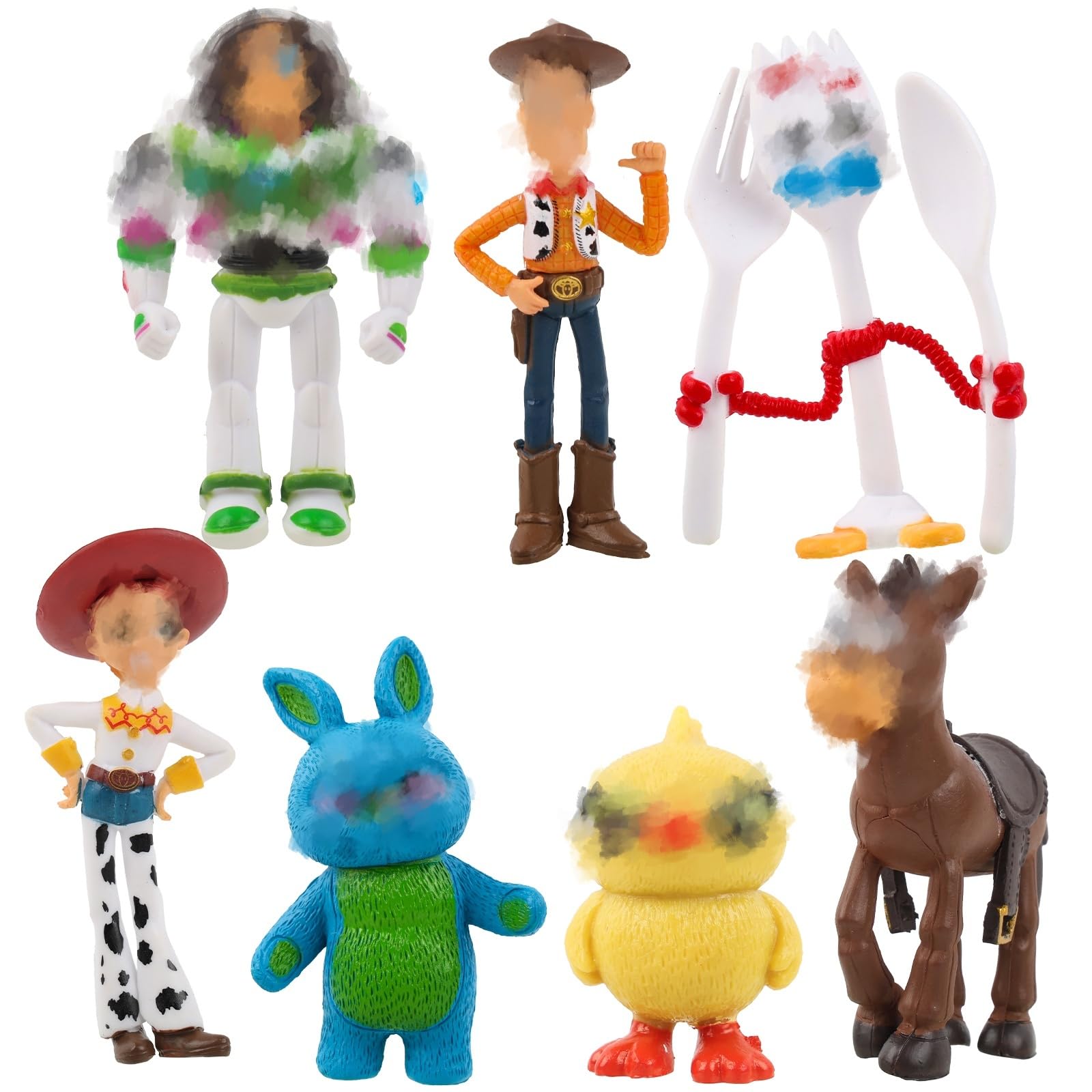 WJZDY Caketopper, Toy Set, Figures Set, Mini Plastic Jungle Safari Animals Cake Toppers, Birthday Party Favors Decorations for Kids Toddlers, Cake Decoration and Goodie Bag Stuffers — image 1