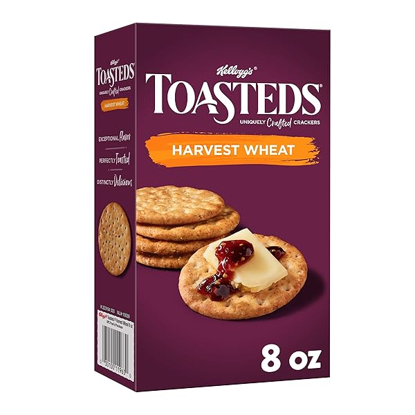 TOASTEDS CRACKERS, LUNCH SNACKS, PARTY SNACKS, HARVEST WHEAT,...