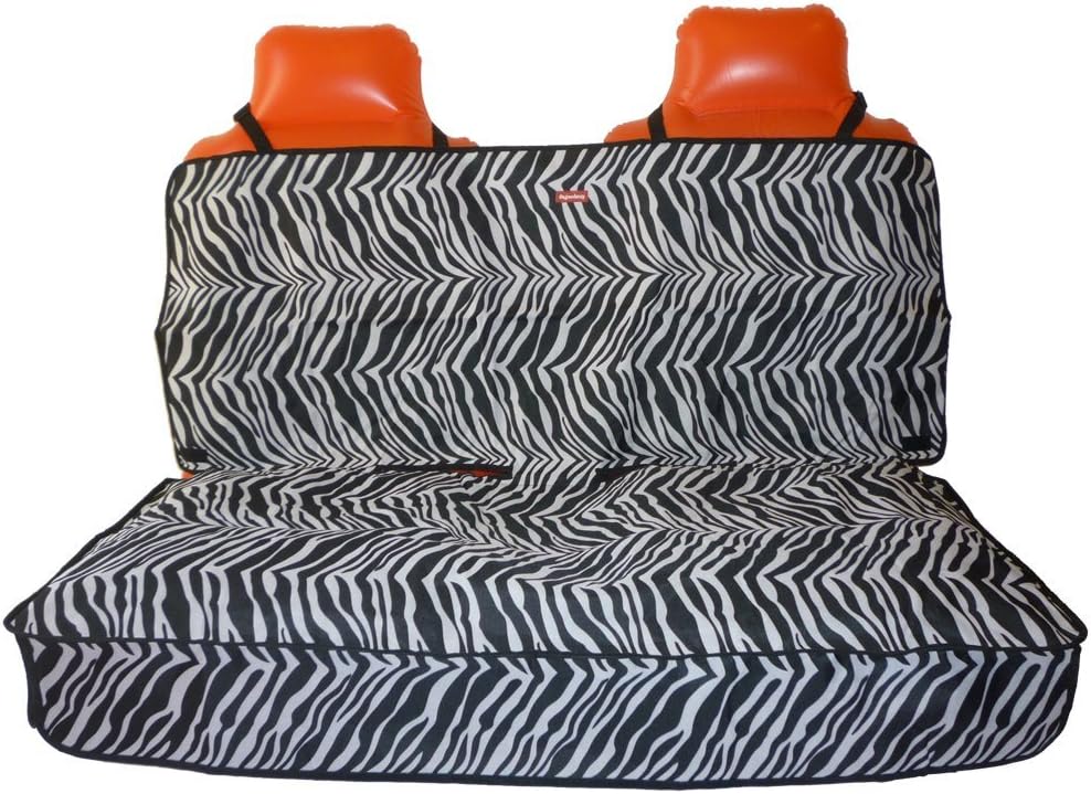 Osgoodway Car Rear Seat/Bench Protector/Cover, Zebra