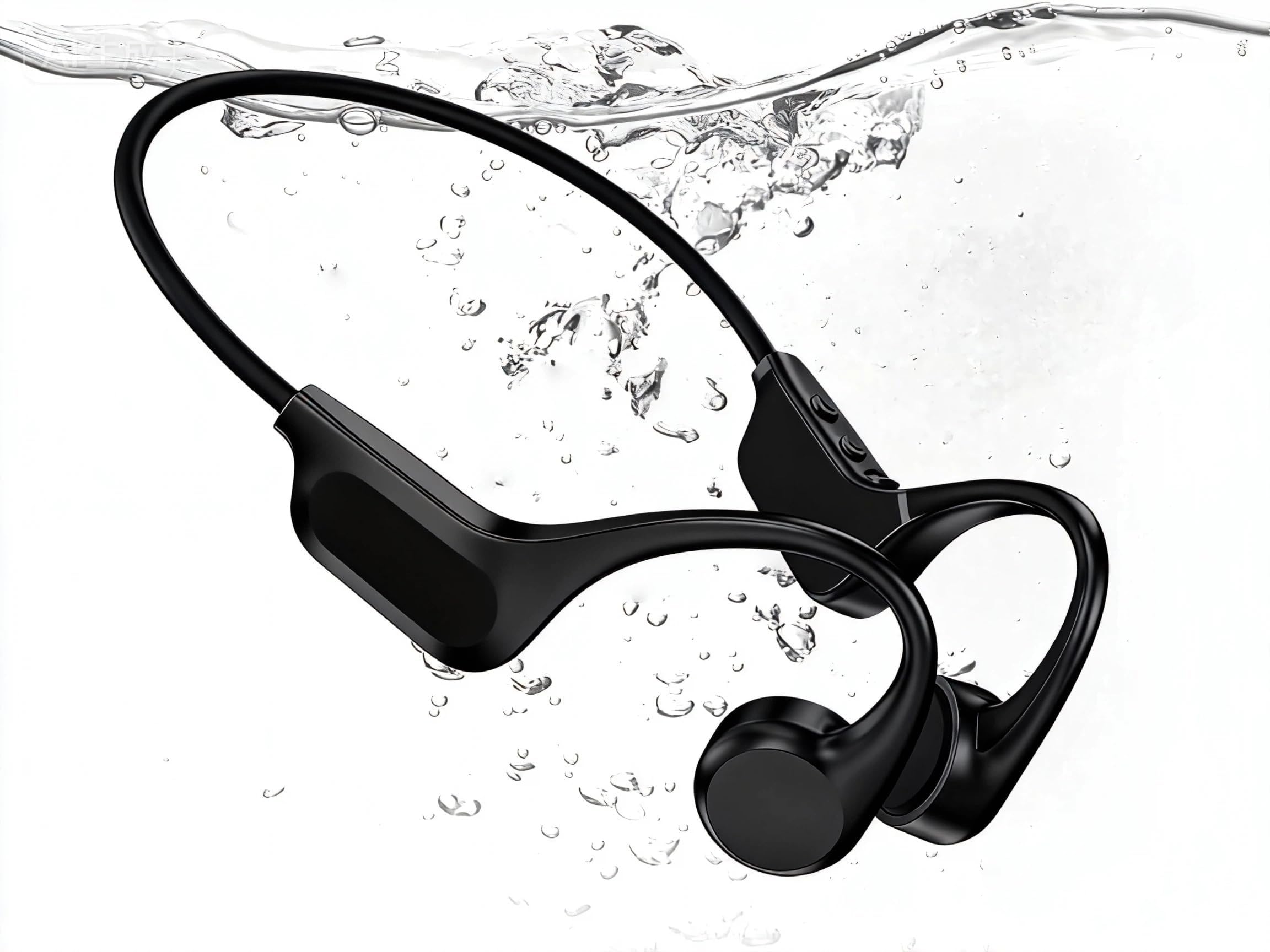 Photo 1 of 2026 Upgrade Bone Conduction Headphones-SwimBeats, IP68 Waterproof Swimming Headphones| 32GB Storage| BT 6.0| 28g Lightweight| 8H Battery, Open-Ear Headphones for Swimming, Running, Cycling(Ink)