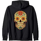 Dia de Los Muertos, Sugar Skull Zip Hoodie
