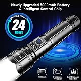 Blukar Rechargeable Flashlight, Ultra Bright LED, 5 Modes, 5000mAh, IP67 view 5