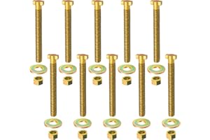 TELFAIR 10pcs of Brake Cage Bolt Assembly Compatible with Semi Truck, Release Bolt for Air Spring Brake Chamber Repair (Replaces Bendix 800921/TR800921)-1/2" Thread and 4-13/16"Length