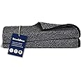 Brooklinen Super-Plush Turkish Cotton Hand Towels Set of 2 Cotton, 820 GSM, Highly Absorbent, Machine Washable, Perfect for Home & Bathroom (20"x30", Marlled Black)