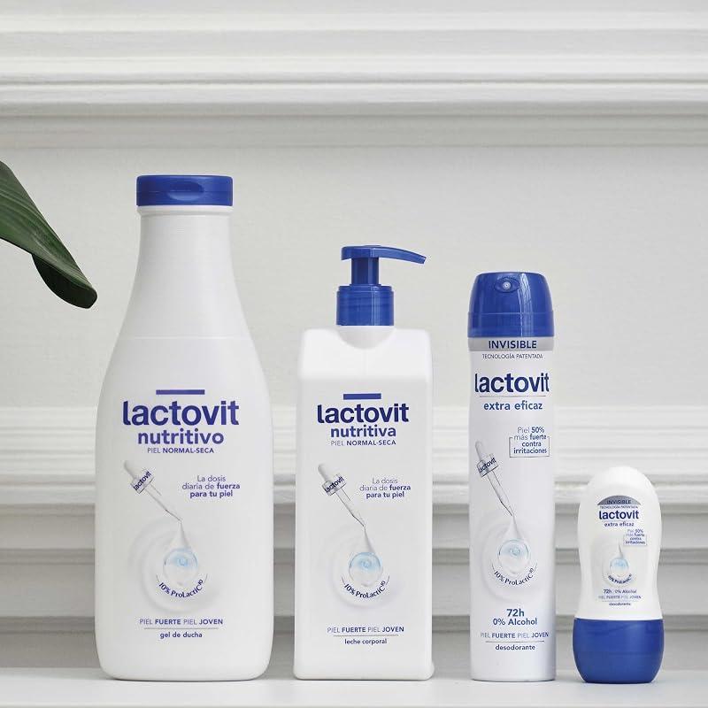 - Gel doccia nutriente e idratante, pelle forte e giovane, consistenza cremosa e leggera, formulato con Prolactic10, uso quotidiano, per pelli normali e secche - 550 ml