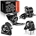 A-Premium 4PCS Engine Motor Mount and Transmission Mount Set Compatible with Toyota Corolla 1993-1997 & Geo Prizm 1993-1997, L4 1.6L Automatic Transmission
