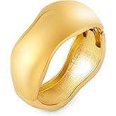 Winas Gold Bangles Bracelets for Women, 14K Chunky Trendy Waterdrop Spiral Waterproof Bangle Bracelets Non Tarnish, Elegance Fashion Jewelry Gifts
