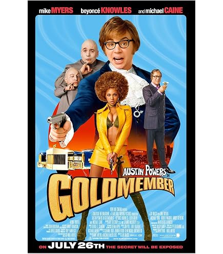 Amazon.com: Movie Poster AUSTIN POWERS IN GOLDMEMBER 2 Sided