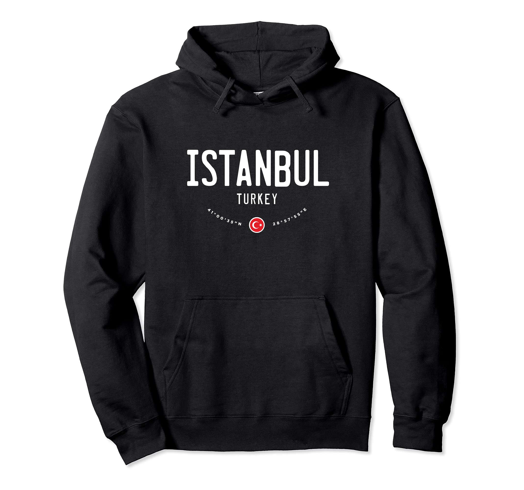 Istanbul Turkey Flag Pullover Hoodie