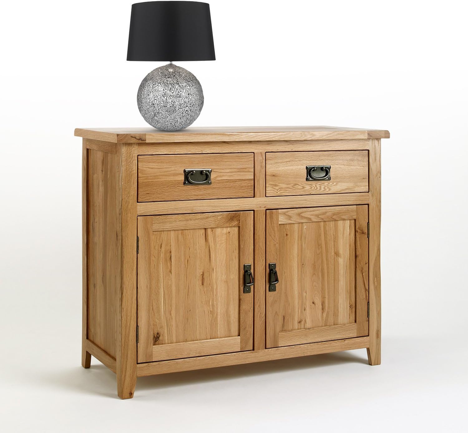 Cotswold Solid Oak Small Sideboard Cabinet,(100 x 83 x 42 cm)