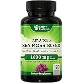 Native Essentials Sea Moss Complex 1600mg - Thyroid Immunity Skin Support