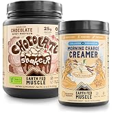 Earth Fed Muscle Grass‑Fed Whey + Lion&rsquo;s Mane &amp; Collagen Morning Charge Bundle
