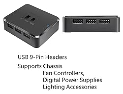 Thermaltake H200 Plus Internal USB Hub, 3-Port USB