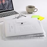 TOOELMON A4 Clear Plastic Wallets 20 Pack Punched Pockets Ring Binder view 6