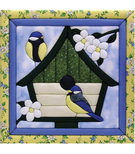 Quilt Magic DIY Chickadee Wall Hanging Kit - 6x6 Inch, No Sewing Required