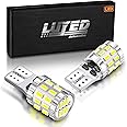 LUYED 194 LED Bulb Xenon White 9-30v Canbus Error Free W5W 168 2825 Led Bulbs for Dome Map Door Courtesy Trunk Parking License Plate Lights,Pack of 2