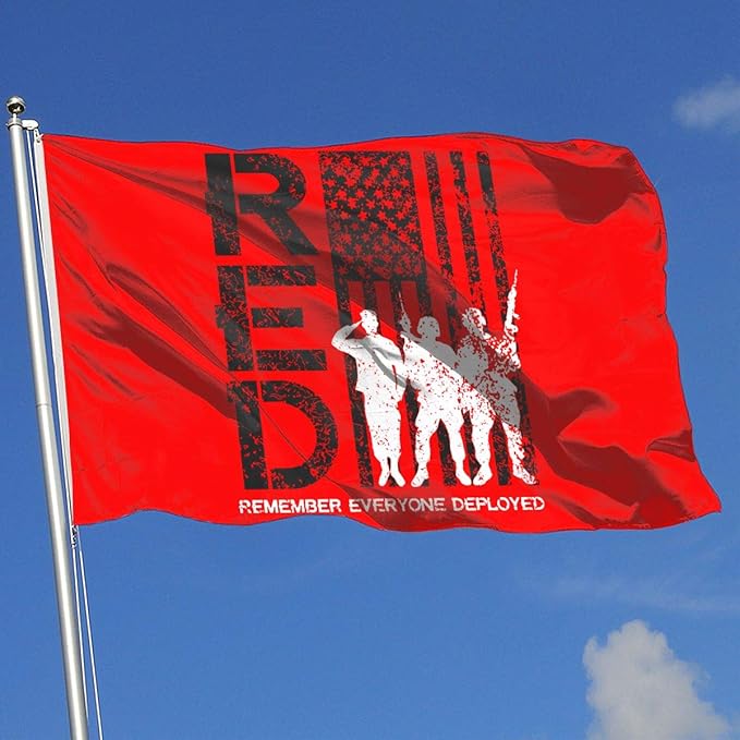 Amazon.com : Remember Everyone Deployed Flag 3x5-Flags 90x150CM-Banner