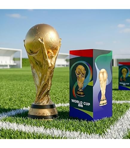 Amazon.com: Kliveco World Cup Trophy Replica for 2026, Soccer