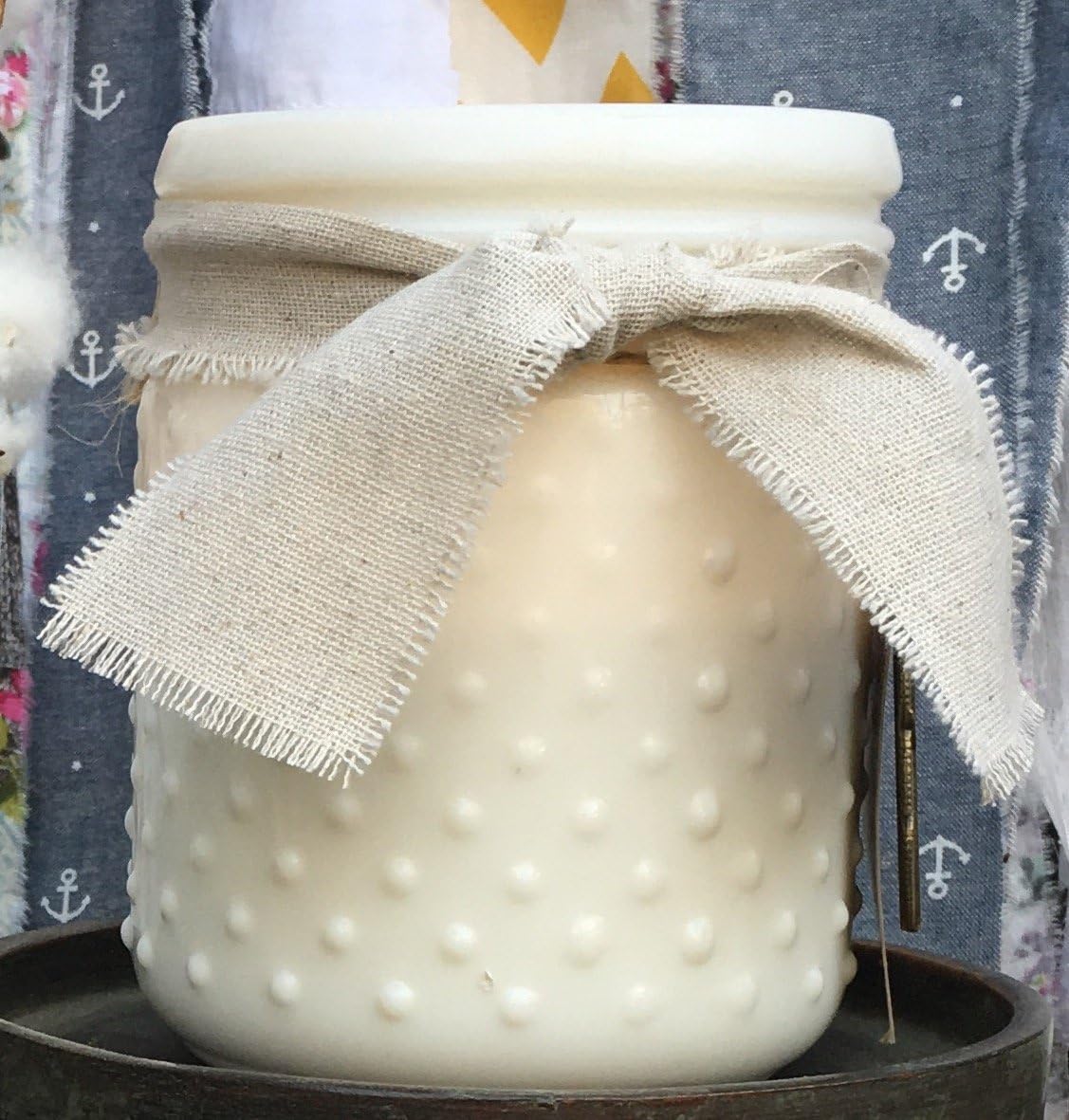 Currant & Black Pepper - Hand Poured - Coconut Wax - Natural Soy - Vintage Inspired Hobnail Jar - Premium Grade Fragrance Oil - Skin Safe