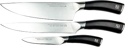 Equilibrium by Rockingham Forge Juego de cuchillos de cocina de 3 piezas