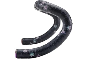 Supacaz Bartape - Super Sticky Kush - Galaxy - Oil Slick Stars + Oil Slick Star Plugz - Cycling Handlebar Tape