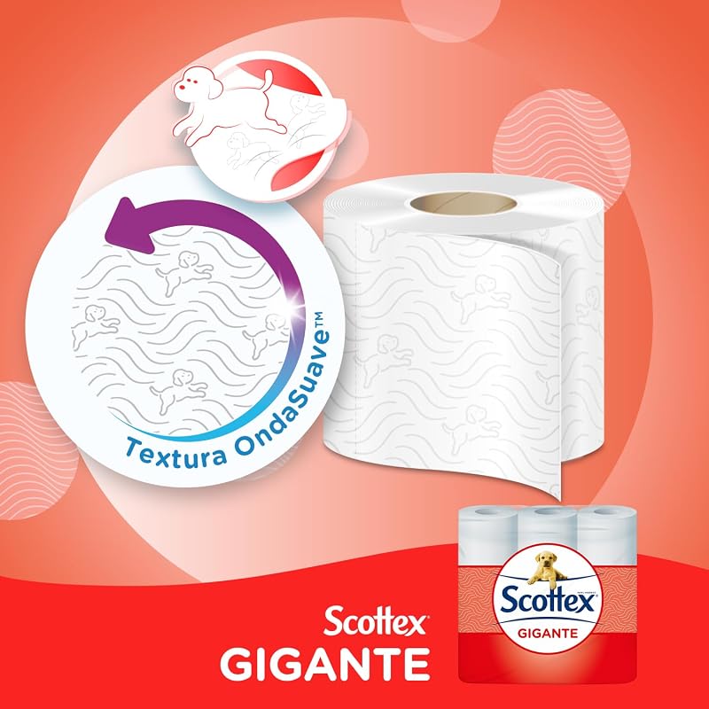Papel higiênico seco gigante Scottex 18 rolos