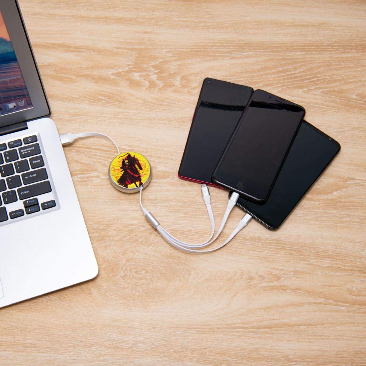 Industrial Electrical Aluminum Alloy Shell Pc Surface N C Fullmetal Alchemisti Sbrotherhood Anime Round Three In One Charging Cable Tpe Cable Cables Interconnects