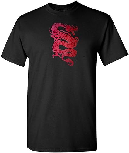 red chinese dragon shirt