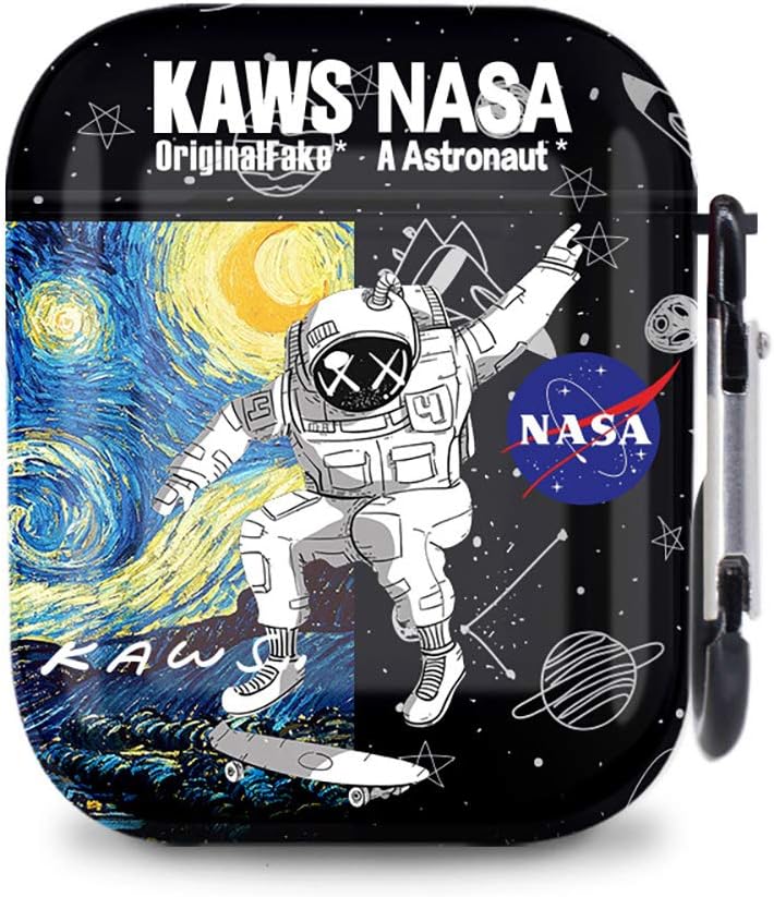 NASA Case for AirPods 1,2,Pro Case Airpod Case Cover Skins Silicone Shockproof Airpods Case Cover