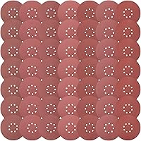35 Pieces 9 Inch 8 Holes Sanding Discs, VIBRATITE Hook and Loop Sander Sheets Assorted 80/100/120/150/180/320/400 Grits Grind