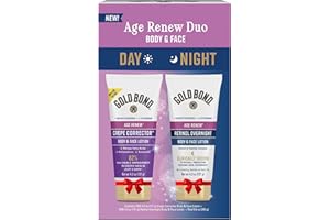 Gold Bond Age Renew Day & Night Duo Lotion Set for Body & Face, Gold Bond Crepe Corrector Lotion, Visibly Firms Skin & Gold Bond Retinol Overnight Lotion, Visibly Smooths Skin, 8.6 oz.