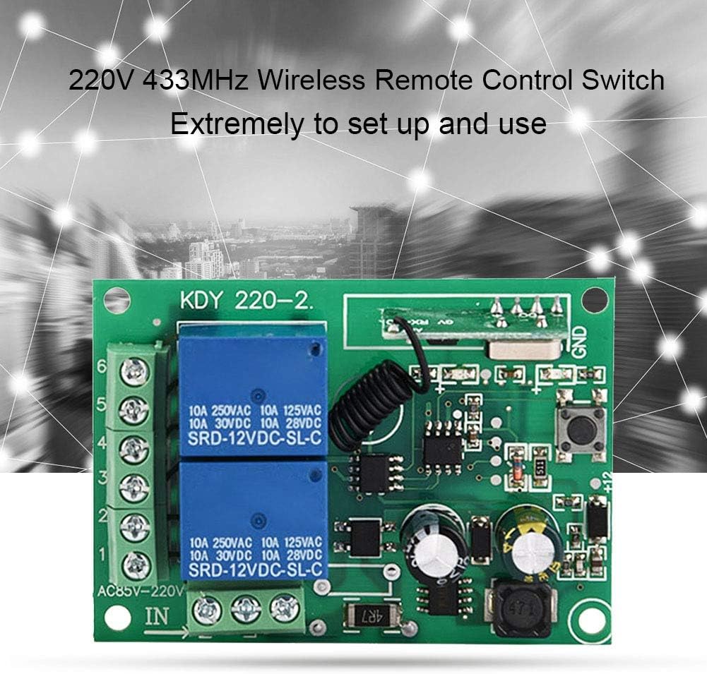 Sonew 220V 433MHz Wireless FR Remote Control Switch, 433MHZ Wireless RF Switch, Receiver Relay Switch - Image 5