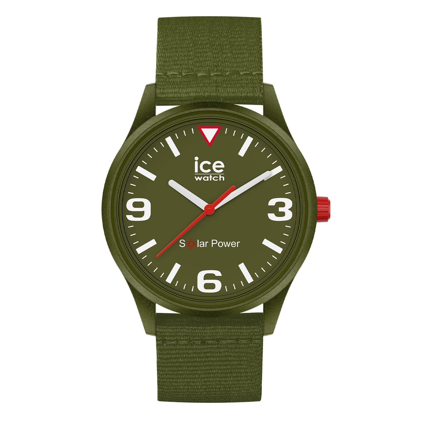 ICE-WATCH - ICE solar power Khaki tide - Men's wristwatch with Tide ocean strap - 020060 (Medium)