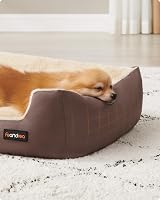 Feandrea Dog Bed Sofa with Removable Reversible Cushion 70x55x21 cm Coffee view 3