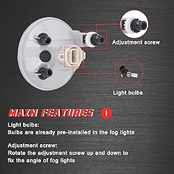 Driving Fog Lights Lamps Replacement for 07-14