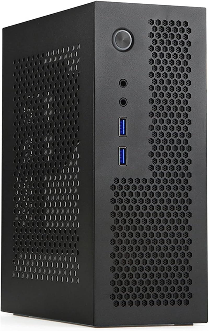 JUJIAN A09 Mini ITX HTPC Gaming Computer Case USB3.0 Desktop Chassis Black