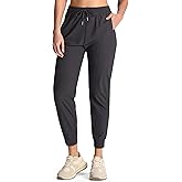 CANSEN Women's Joggers Pants with Pockets Lightweight Quick Dry Hiking Joggers for Athletic Casual Workout Running Lounge