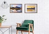 YiPinYin Natural Wood Effect A3 Picture Frames Set of 3 with Acid Free Mount view 4