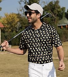 Fanient Mens Golf Shirts Dry Fit Polo Shirt Beer