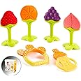Baby Teething Toys for Newborn Infants (6-Pack) Freezer Safe Infant and Toddler Silicone Teethers Soothe Babies Gums, Perfect