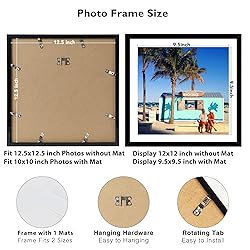 JCJMY 6 Pack 12.5x12.5 Record Frame with 10x10 Mat
