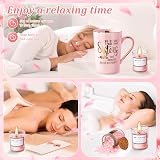ALBISS Sister Birthday Gifts Spa Basket with Mug Card Gift Set view 5