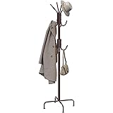 Simple Houseware Standing Coat and Hat Hanger Organizer Rack, Bronze