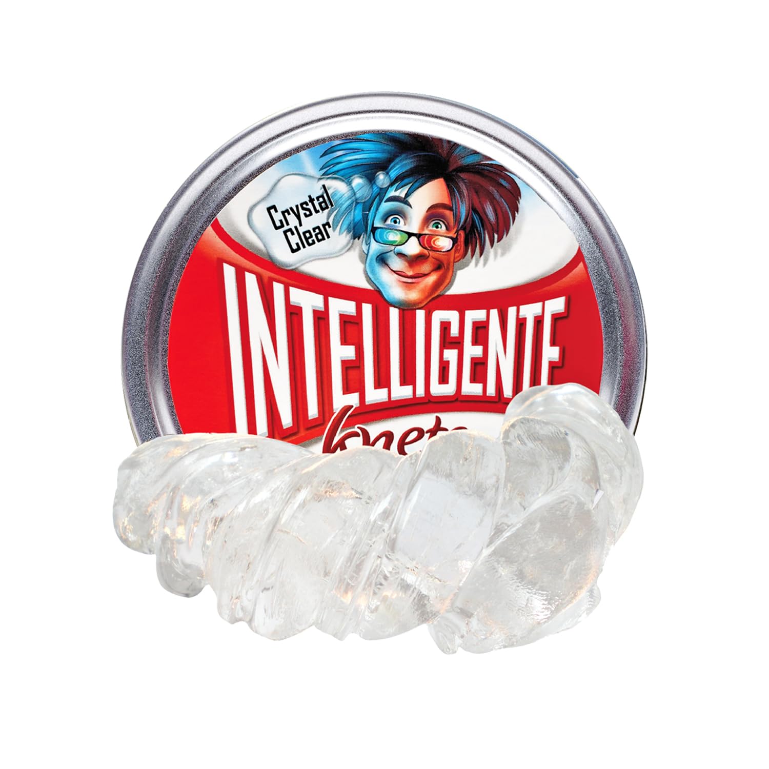 Intelligente Knete - Crystal clear glitter, liquid glass, great colours (80 g)