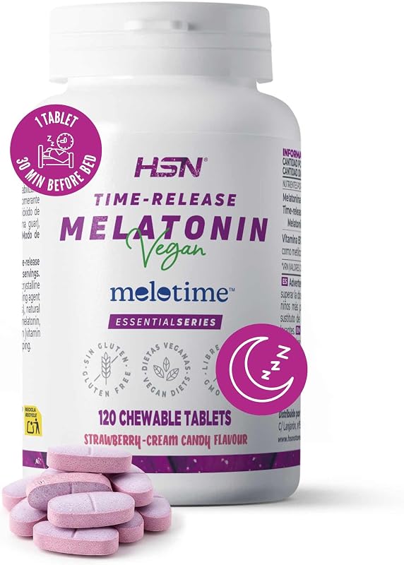 Melatonina 1,9mg de Liberación Secuencial | 120 Tabletas Masticables