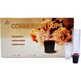 Sailing International Trading 0.5 oz. Clear Plastic Communion Cups, Hard Disposable Communion Cups Fits Standard Holy Communion Trays (1000pc)